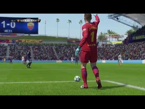 International Champions Cup 2018 FC Barcelona vs AS Roma – Full Match Sim (FIFA 18)