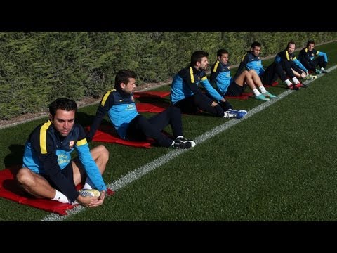 FC Barcelona- Training session 10/12/12