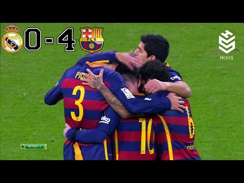 Real Madrid vs Barcelona 0-4 ● All Goals and Full Highlights ● English Commentary ● 21-11-2015 HD