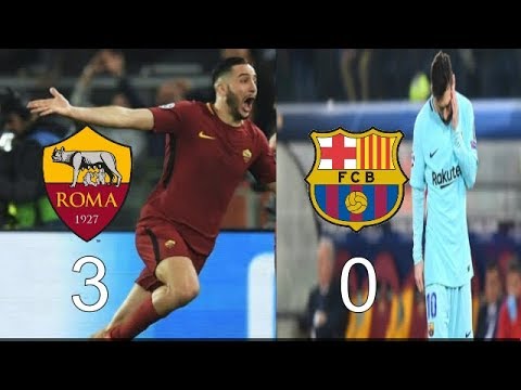 Wooow epic comback ROMA VS BARCELONA 3-0 highlights 2018