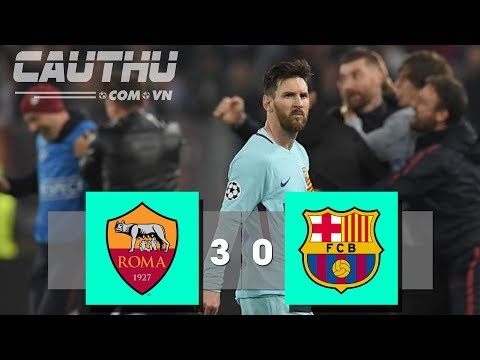 Highlights AS Roma 3 – 0  Barcelona – 10/4/2018 Champions League