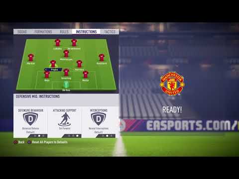 FIFA 18 Manchester United review – Best formation, Best tactics and instructions