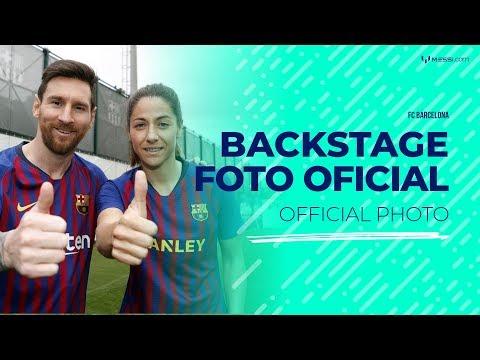 Leo Messi participa en la producción de la foto oficial del FC Barcelona