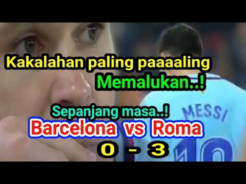 Paling memalukan . Barcelona 0-3 Roma. TV atawkah penglihatan anda yang salah..???