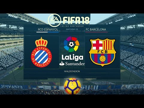 FIFA 18 Espanyol vs Barcelona | La Liga 2017/18 | PS4 Full Match