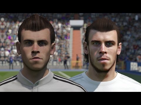 FIFA 16 vs FIFA 15 Faces Real Madrid (Ronaldo, Bale, James)