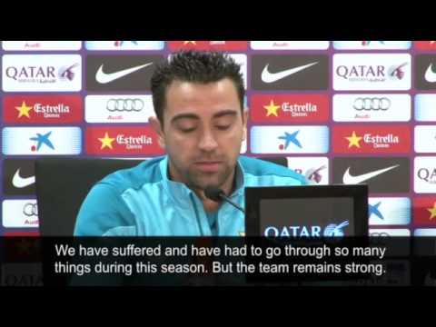 Barcelona's Xavi on Atlético Madrid and transfer ban video Football 2014