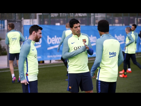 FC Barcelona training session: Final session ahead of trip to Alavés