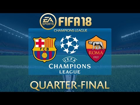 FIFA 18 Barcelona vs AS Roma | Champions League 2017/18 | PS4 Full Match