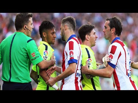 Barcelona Vs Atletico Madrid●Best Fights & Brawls●Red Cards