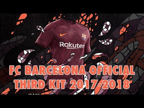 FC Barcelona Official Third Kit 2017-2018