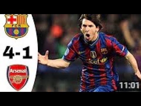 Barcelona vs Arsenal 4 1 Champion League 2010