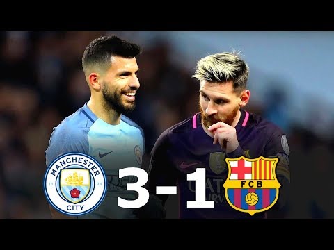 Manchester City 3-1 Barcelona – All Goals & Full Highlights UCL 2016/17