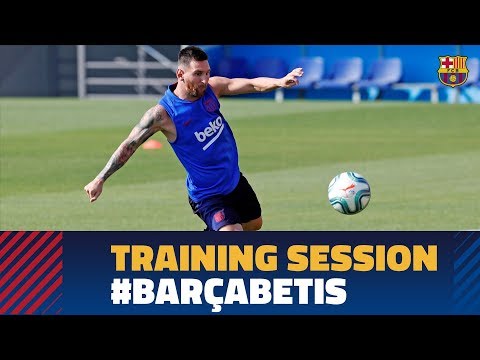 Penultimate session before Betis game with Messi