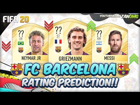 FIFA 20 | FC BARCELONA PLAYERS RATING PREDICTION!! | FT. MESSI, NEYMAR, GRIEZMANN…