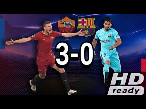 AS Roma vs Barcelona (3-0) full higlight 10/04/2018 all goall!!!