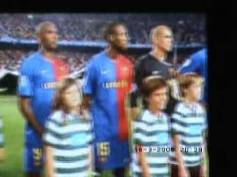 Hymn Ligi Mistrzów Champions League anthem Barcelona Sporting na Camp Nou by Bako