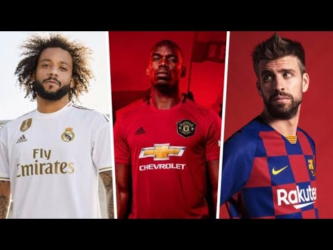 Football Kits 2019-20 | Barcelona, Manchester United, Real Madrid…