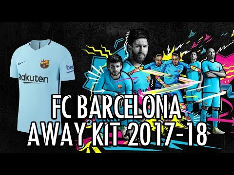 FC Barcelona Official Away Kit 2017-2018