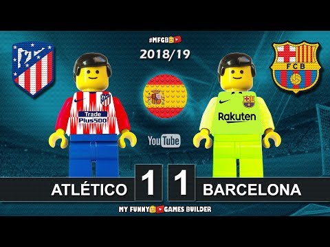 Atlético Madrid vs Barcelona 1-1 • LaLiga 2019 (24/11/2018) Goal Highlights Film Lego Football