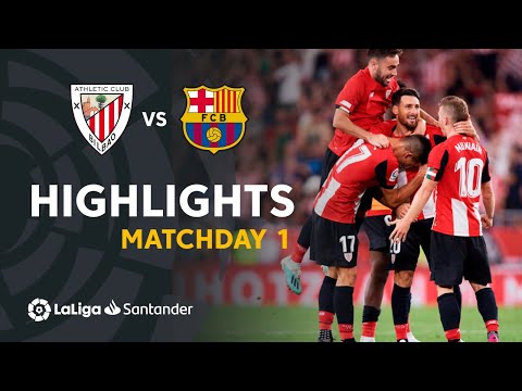 Highlights Athletic Club vs FC Barcelona (1-0)