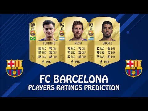 FIFA 19 | FC BARCELONA PLAYERS RATINGS PREDICTION | w/ Messi, Suarez & Coutinho