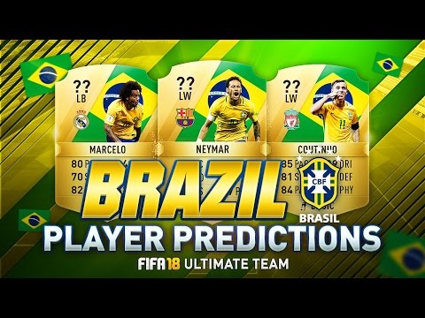 FIFA 18 | TOP 10 BEST BRAZILIAN PLAYERS RATINGS PREDICTION | w/ MARCELO, COUTINHO & NEYMAR | FUT 18