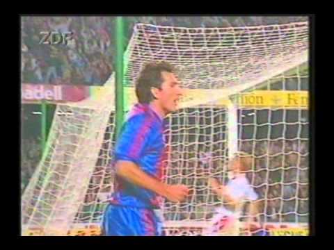 1991 October 23 Barcelona Spain 2 Kaiserslautern Germany 0 Champions League