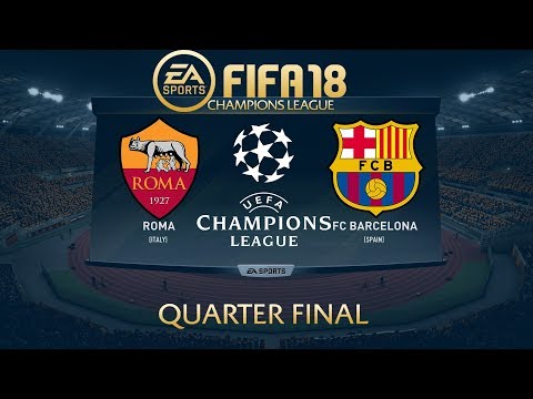 FIFA 18 AS Roma vs Barcelona | Champions League 2017/18 | PS4 Full Match