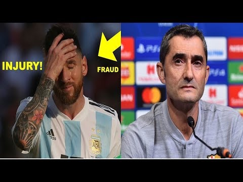 twitter react on messi fake injury in argentina after brace on barca game