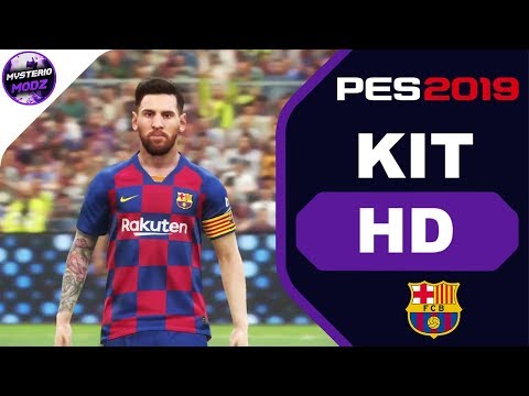 FC BARCELONA 2020 KIT | PES 2019 PS4 || MYSTERIO MODZ