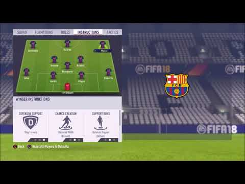 FIFA 18 Custom Tactics – Pep Guardiola's Barcelona Formation In Online Seasons.