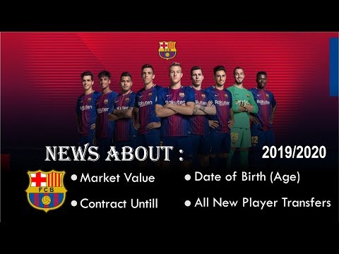 FC Barcelona » Squad 2019/2020 (Age●Contract until●Market value) #FOOTBALL SQUAD