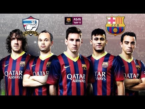 FC Barcelona vs Thailand 7-1 vk.com/ea_fifa14 full highlights and all goals 07.08.2013 Neymar, Messi