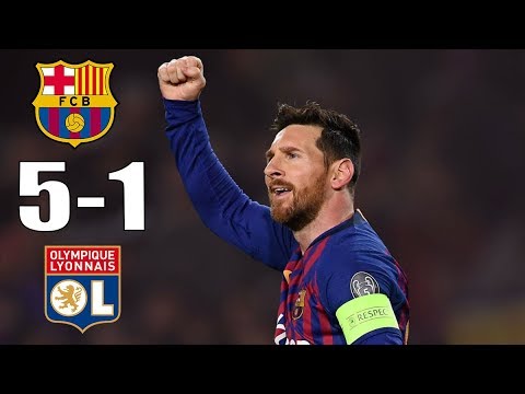 FC barcelona Vs Lyon 5-1 Highlights UCL 2018-19 HD