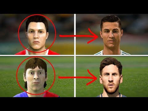 Messi vs Ronaldo Ratings and Face Comparison (Fifa 06 – Fifa 18)