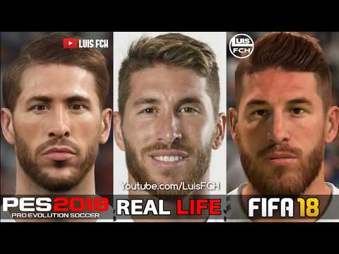 FIFA 18 vs PES 2018 | FACES COMPARISON | REAL MADRID FC | LuisFCH