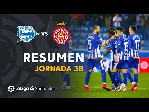 Resumen de Deportivo Alavés vs Girona FC (2-1)