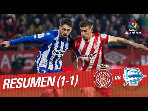 Resumen de Girona FC vs Deportivo Alavés (1-1)