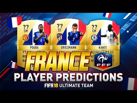 FIFA 18 | TOP 10 BEST FRENCH/FRANCE PLAYERS RATINGS PREDICTION | w/ GRIEZMANN & POGBA | FUT 18