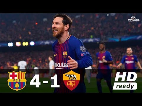 Barcelona vs AS Roma 4-1 – UCL 2017/2018 – Full Highlights ᴴᴰ