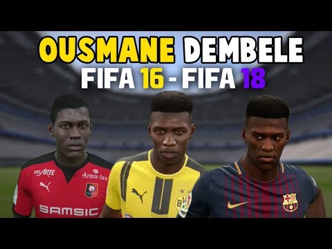 Ousmane Dembele | FIFA 16 – FIFA 18 (Ingame Face, Skills, Stats, Shots, Passes, Goals, etc)