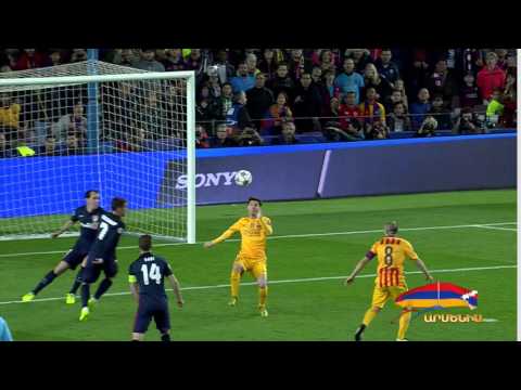 Barcelona vs Atletico Madrid Lionel Messi Fantastic  Bicycle kick UCL 05/04/2016