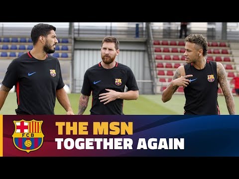 First training session 2017-18 with the MSN