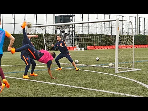 EL F.C. BARCELONA ME RETA A REALIZAR SUS ENTRENAMIENTOS !!