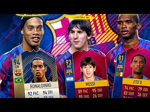 94 PRIME ICON RONALDINHO! THE BEST BARCELONA SQUAD OF ALL TIME?! FIFA 18 ULTIMATE TEAM