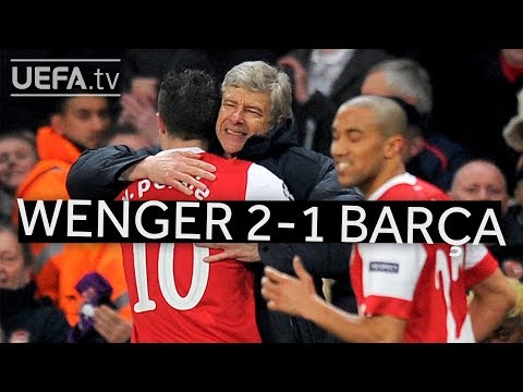 WENGER'S GREAT VICTORIES: Arsenal 2-1 Barcelona