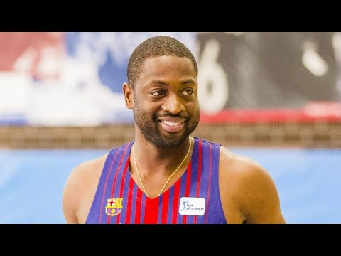 Dwyane Wade visits Barça