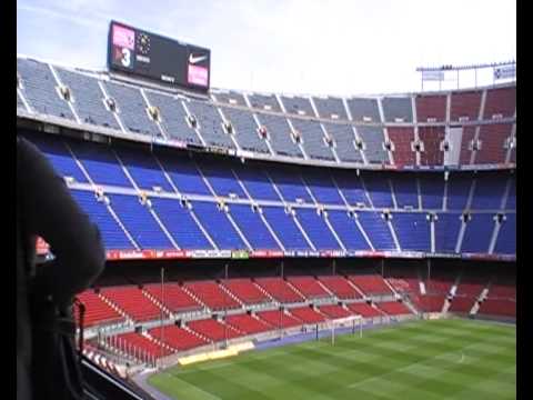 Camp Nou Tour, FC Barcelona, First Person view