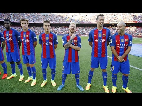 La presentación de la plantilla del FC Barcelona 2016/17